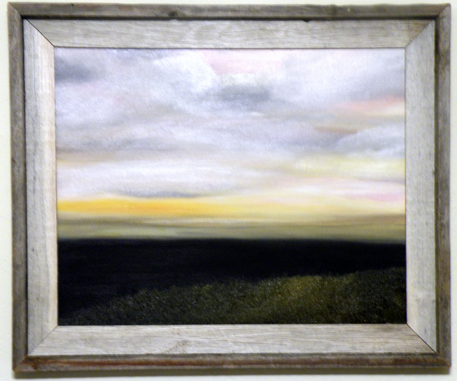 Heavenly Sky 16X20 Oil on Canvas Board Large Frame $375